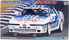Hasegawa HC42 21142 1/24 Ölçek Minolta Supra Turbo A70 (1988 Inter Tec) Otomobil Plastik Model Kiti