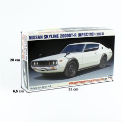 Hasegawa HC49 21149 1/24 Ölçek Nissan Skyline 2000GT-R (KPGC110) Otomobil Plastik Model Kiti