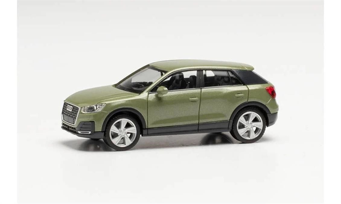 Herpa 038676-004 1/87 Ölçek Audi Q2,  Yeşil, Sergilemeye Hazır Model Araç