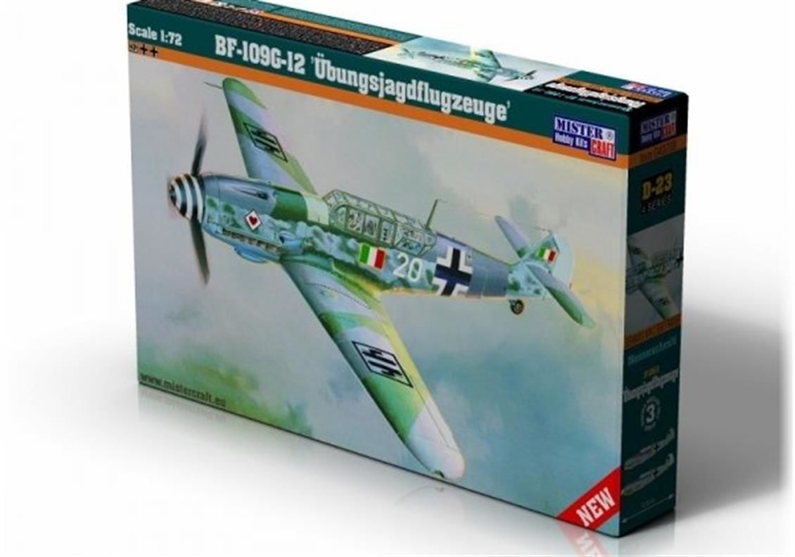 Mistercraft D024 1/72  BF-109G-12 Ubungsjag Savaş Uçağı Demonte Plastik Maketi