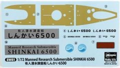 Hasegawa SW01 54001 1/72 Ölçek Shinkai 6500 İnsanlı Araştırma Denizaltısı