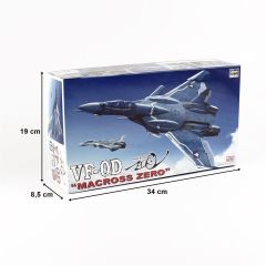 Hasegawa 18 65718 1/72 Ölçek VF-0D (Macross Zero), Macross-Robotech TV Serisi, Bilim Kurgu Plastik Model Kiti