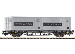 57747 1/87 FLAT CAR W CONTAİNER 2X20' DEUTRANS NS