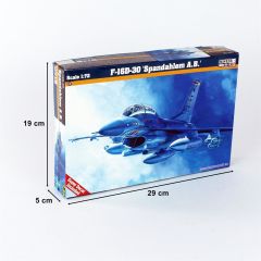 Mistercraft D082 1/72 F-16D-30 (Spadahlem A.B.) Savaş Uçağı Demonte Plastik Maketi