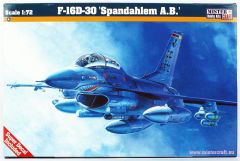 Mistercraft D082 1/72 F-16D-30 (Spadahlem A.B.) Savaş Uçağı Demonte Plastik Maketi