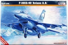 Mistercraft D090 1/72 F-16C-40 (Aviano A.B.) Savaş Savaş Uçağı Demonte Plastik Maketi