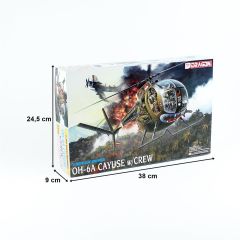Dragon 3310 1/35 Ölçek OH-6A Cayuse Mürttebatlı Helikopter Plastik Model Kiti