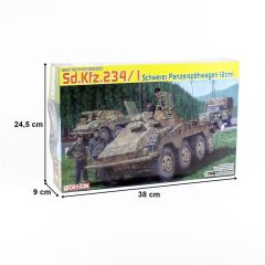 Dragon 6879 1/35 Ölçek Sd.Kfz.234/1 Ağır Zırhlı Araç Plastik Model Kiti
