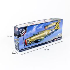 Academy 12492 1/72 P-47D Thunderbolt (Razor Back) Savaş Uçağı Demonte Plastik Maketi