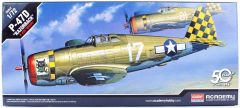Academy 12492 1/72 P-47D Thunderbolt (Razor Back) Savaş Uçağı Demonte Plastik Maketi
