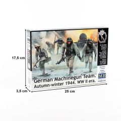 Masterbox  35220 1/35 Ölçek, Alman Makinalı Tüfek Timi, Sonbahar Kış 1944, Plastik Figür Kiti
