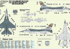 Mistercraft D106 1/72 F-16CJ-50 (79.Yıl 1918-97) Savaş Uçağı Demonte Plastik Maketi
