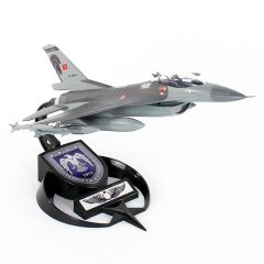 AkbaModel 1/48 F-16 Hançer Filo Muharip Savaş Uçağı, Sergilemeye Hazır Standlı Model