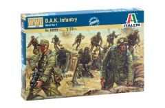 Italeri 6099S 1/72 WWII D.A.K. Piyade Askerleri Demonte Plastik Maket Seti
