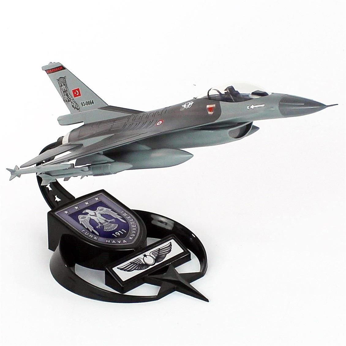 AkbaModel 1/48 F-16 Pars Filo Muharip Savaş Uçağı, Sergilemeye Hazır Standlı Model
