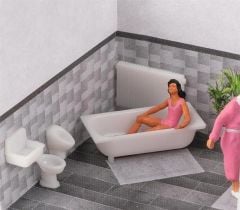 Faller 180993 1/87 Banyo Seramik Seti Demonte Plastik Maketi