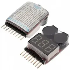 Lipo Battery 2-8S Voltaj Tester & Buzzer