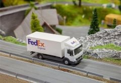 Faller 161488 1/87 Car System Başlangıç Seti,MB FedEx Kamyonlu