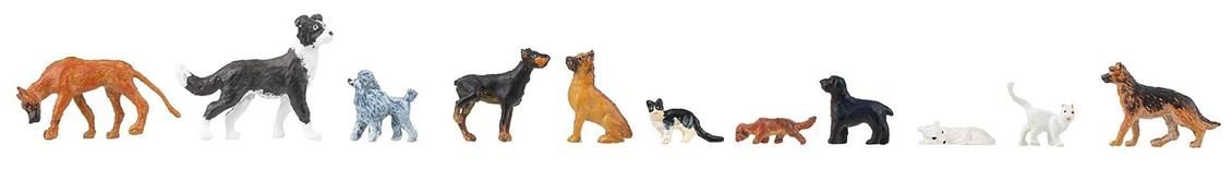 Faller 151902 1/87 Kedi ve Köpek Figürleri