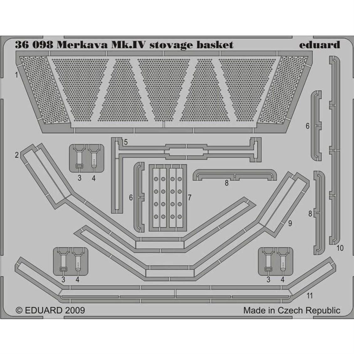 36098 1/35 MERKAVA MK.IV STOWAGE BASKET - STD.PHOT