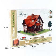 Domenech 3503 Mini Alp Dağları Evi, 36x28x6 Cm. Demonte Taş Maketi