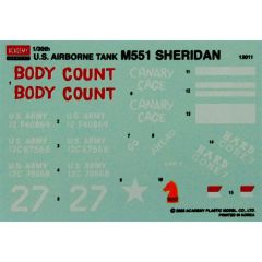 Academy 13011 1/35 M551 Sheridan Tank Demonte Plastik Maketi