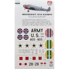 PM Model 303 1/72 Beechcraft AT-11 Kansan Bombardıman-Eğitim Uçağı Demonte Plastik Maketi