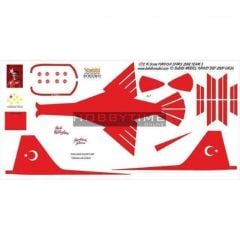Babibi DBT01036 1/72 Türk Yıldızları 2008-3, Dekal Çıkartma