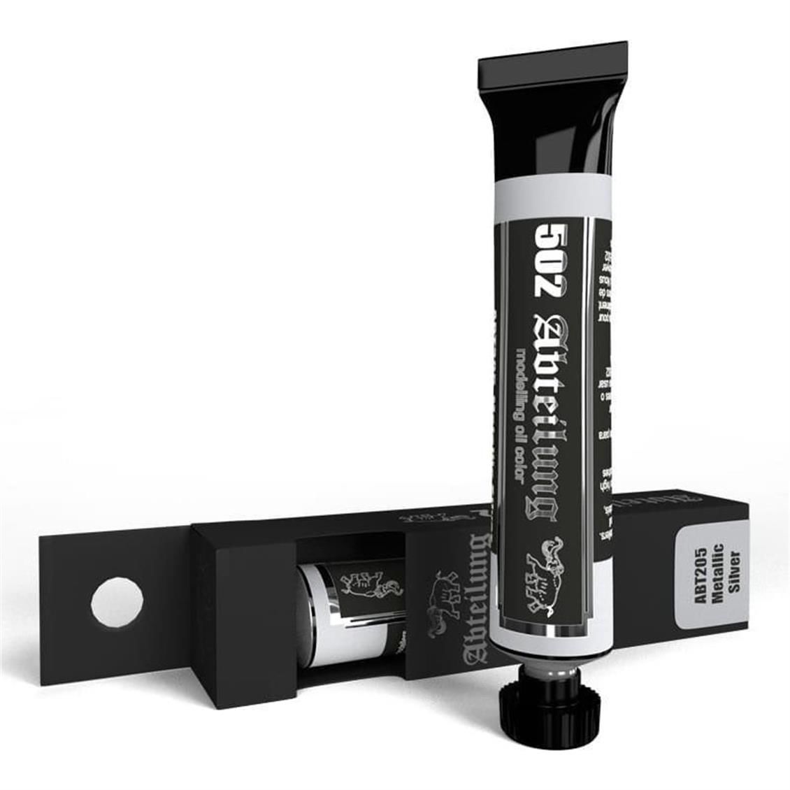 AK Interactive ABT205 Metallic Silver, 20 ml. Yağlı Boya