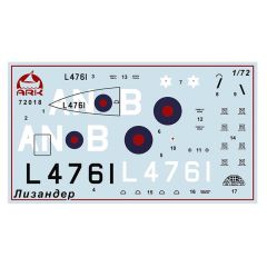 72018 1/72 Westland Lysander British multirole pla