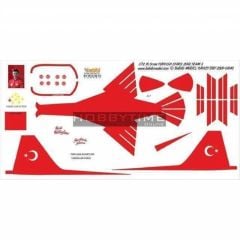 Babibi DBT01040 1/72 NF-5A, Türk Yıldızları 2008-5, Dekal Çıkartma