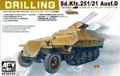 AFV Club AF35082 1/35 Sdkfz.251/21 Ausf.D Drilling Uçaksavar Demonte Plastik Maketi