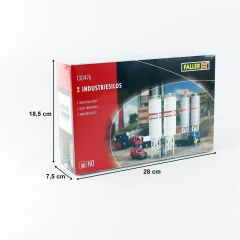 Faller 130476 1/87 Endüstriyel Silo ( 2 Adet ) Demonte Plastik Maketi