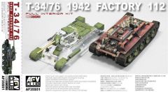 AFV Club AF35S51 1/35 T-34/76 1942 Factory 112 with Transparent Turret Tank Demonte Plastik Maketi