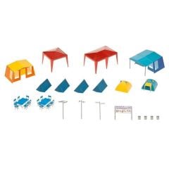 Faller 130504 1/87 Kamping Çadırları ve Aksesuarları Demonte Plastik Maketi