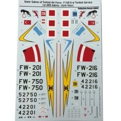48003 1/48 DECAL-F 100 D AT TURKISH SERVICE