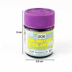 Gunze GX206 18 ml. Metallic Purple, Mr.color Serisi Model Boyası