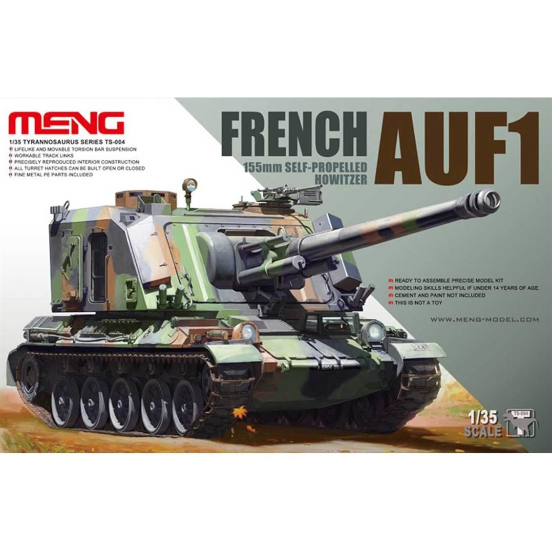 TS004 1/35 FRENCH AUF1 155MM SELF-PROPELLED HOWİTZ