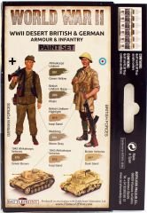 Vallejo 70208 6x17 ml. Desert British & German Armour & Infantry, Model Color Serisi Model Boyası Seti