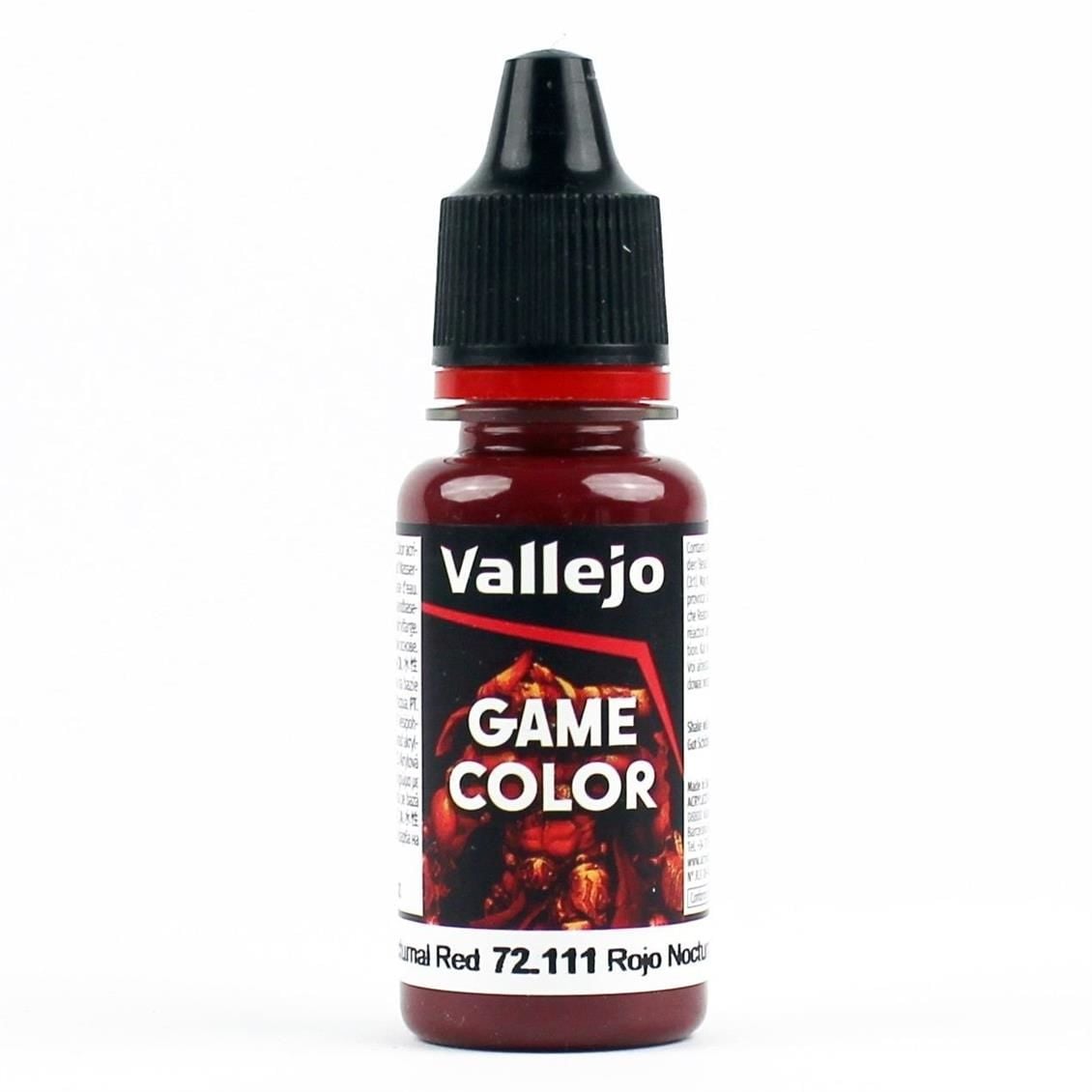 Vallejo 72111 18 ml. Nocturnal Red, Game Color Serisi Model Boyası