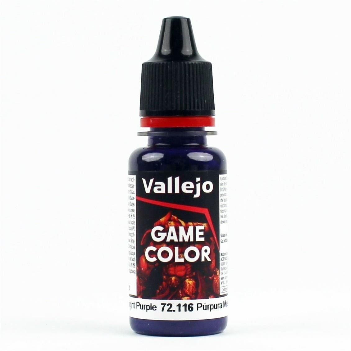 Vallejo 72116 18 ml. Midnight Purple, Game Color Serisi Model Boyası
