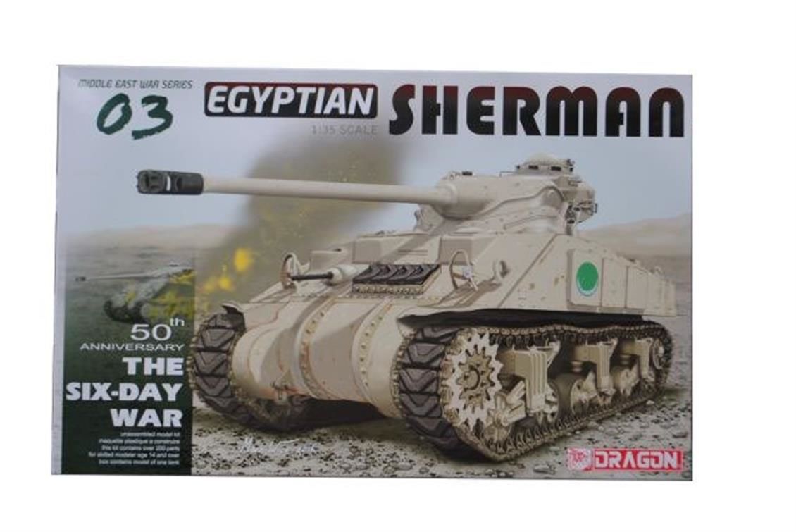 Dragon 3570 1/35 Ölçek Mısır Sherman Tank  Plastik Model Kiti