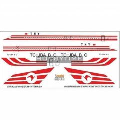 Babibi DAT01093 1/72 Thy, Boeing 727-200, Dekal Çıkartma