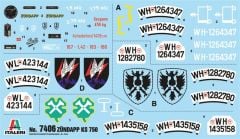 Italeri 7406S 1/9 Zundapp KS 750 Sepetli Askeri Motosiklet Demonte Plastik Maketi