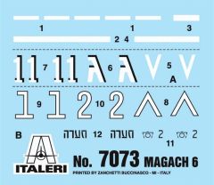 Italeri 7073S 1/72 Magach 6 Tank Demonte Plastik Maketi