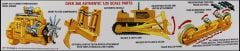 AMT 1086 1/25 Construction Bulldozer İş Makinası Demonte Plastik Maketi