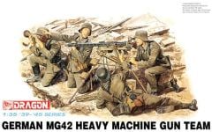 Dragon 6064 1/35 Ölçek Alman MG42 Ağır Makineli Tüfek Takımı Asker Figürleri Plastik Model Kiti