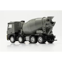Herpa 316187 1/87 Ölçek Mercedes-Benz Arocs M Beton Mikseri, Gri/Sarı, Sergilemeye Hazır Model Araç