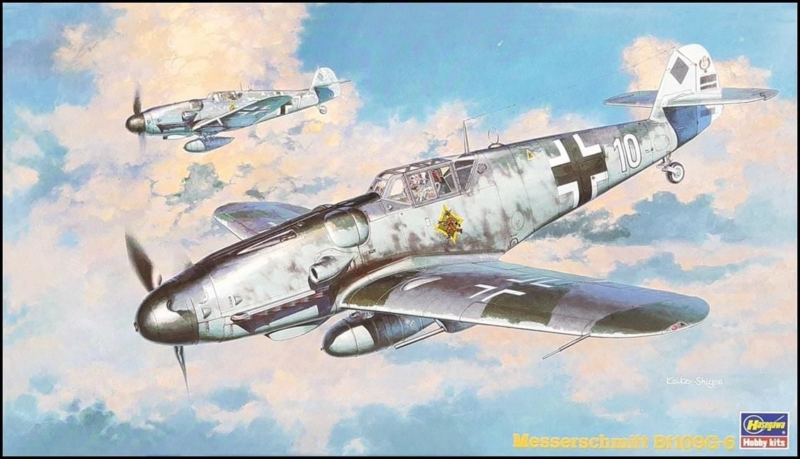 Hasegawa JT47 09147 1/48 Ölçek Messerschmitt BF109G-6 Savaş Uçağı Plastik Model Kiti