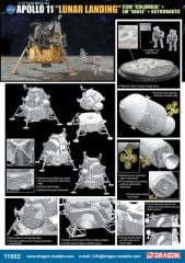 11002 1/72 APOLLO 11 LUNAR LANDİNG CSM COLUMBİA